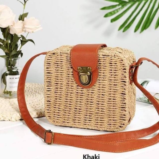 Rattan bag square Shopee Philippines