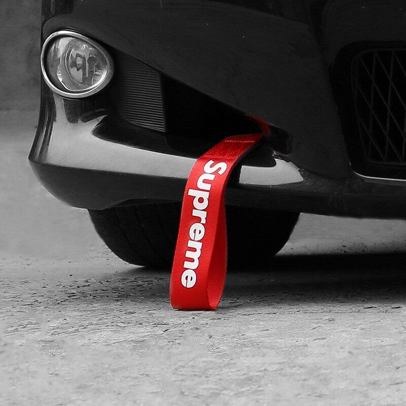 Racing Tow Strap Supreme Red High Strength Tow Strap Universal Cars Set Belt  Nylon Strap Traction Rope Trailer Hook Compatible with Front or Rear Bumper  Towing Hooks Decorative