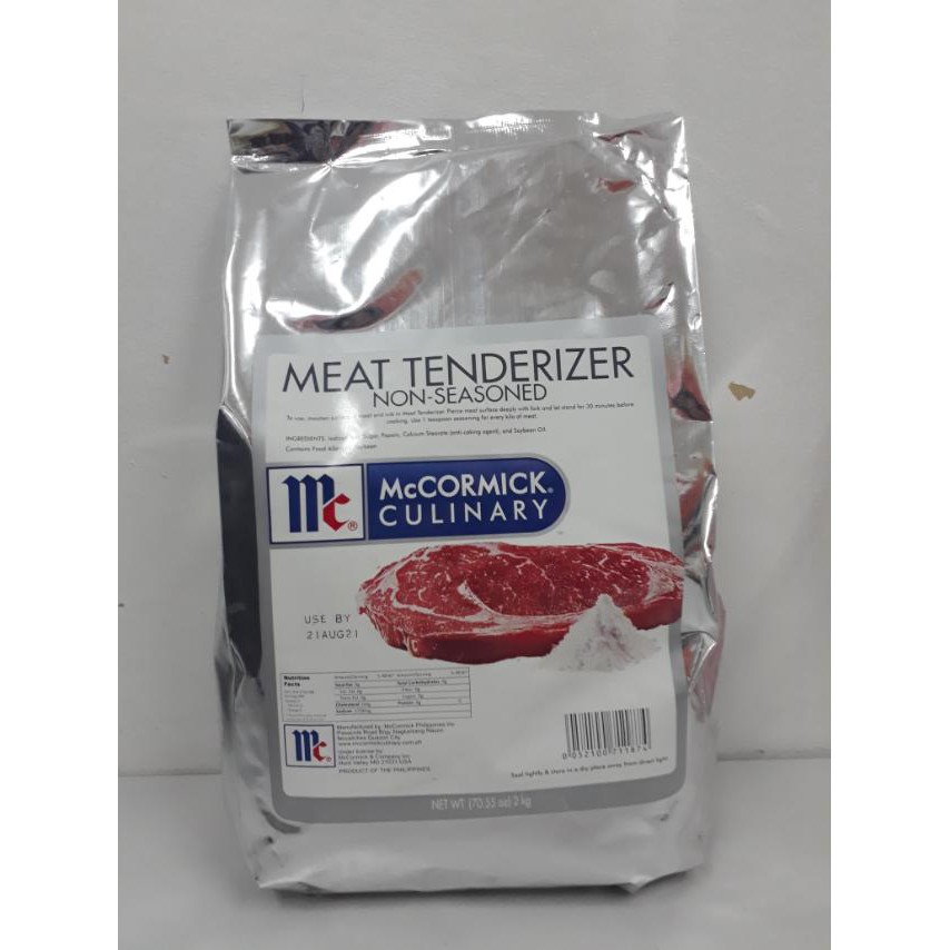 McCormick Meat Tenderizer Non seasoned 2kg Shopee Philippines