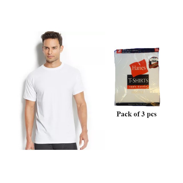 HANES T shirts 100 cotton 3pcs Shopee Philippines