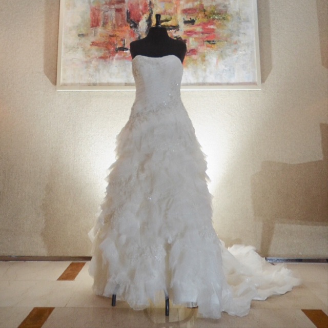 David's bridal organza sales wedding dress