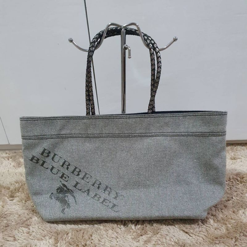 Burberry blue best sale label tote bag