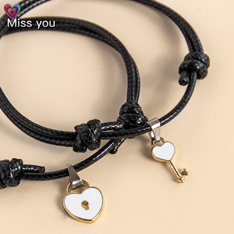 Love lock bracelet with on sale key