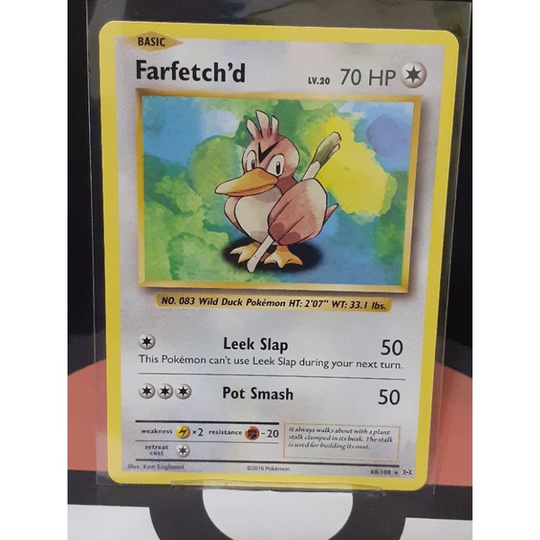 Pokemon Card - XY Evolutions 68/108 - FARFETCH'D (rare