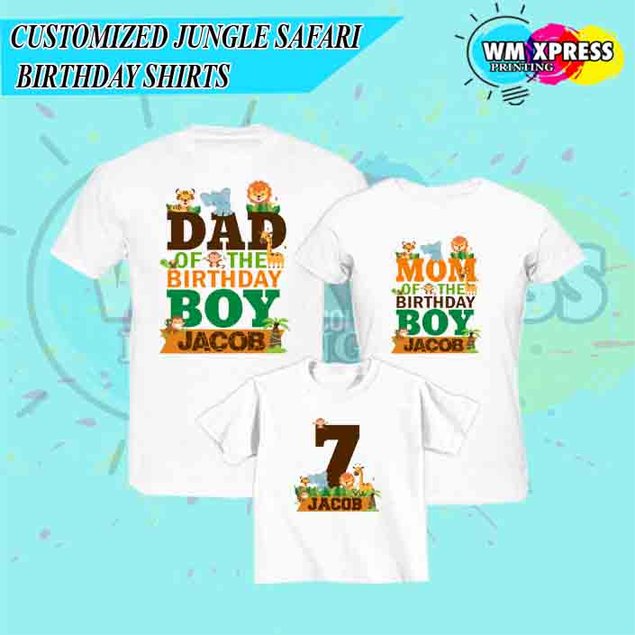 Jungle theme hot sale birthday shirt