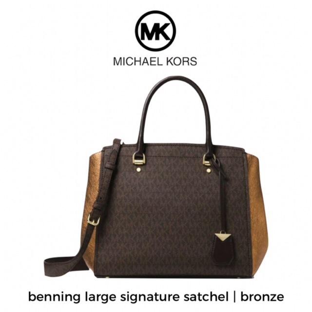 Michael kors discount large benning satchel