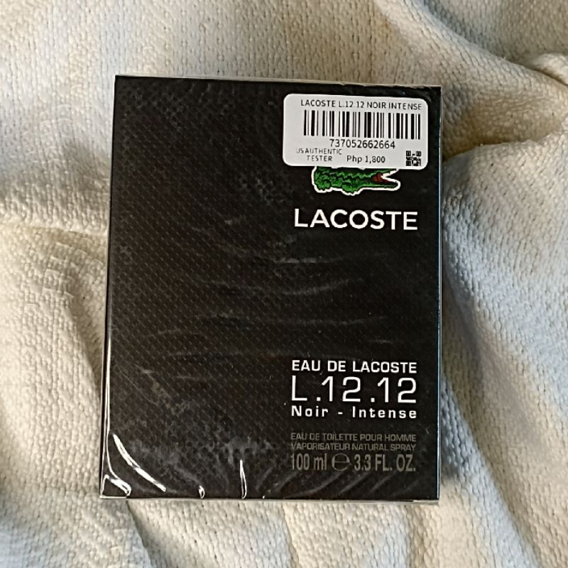 Lacoste l12 12 noir intense hot sale