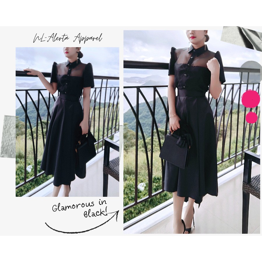 Modern hotsell filipiniana black