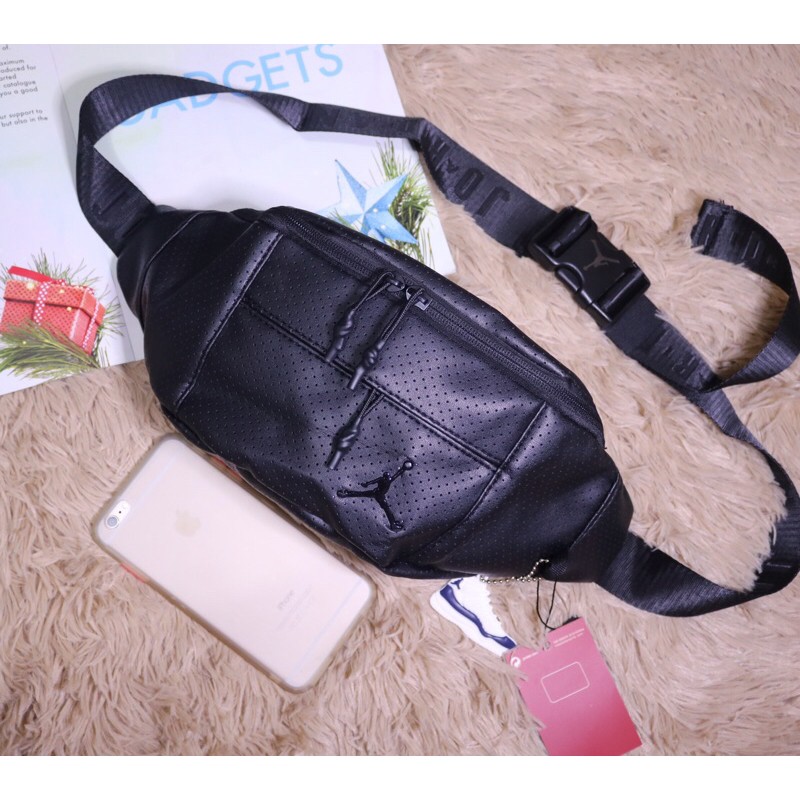 Jordan waist bag discount leather