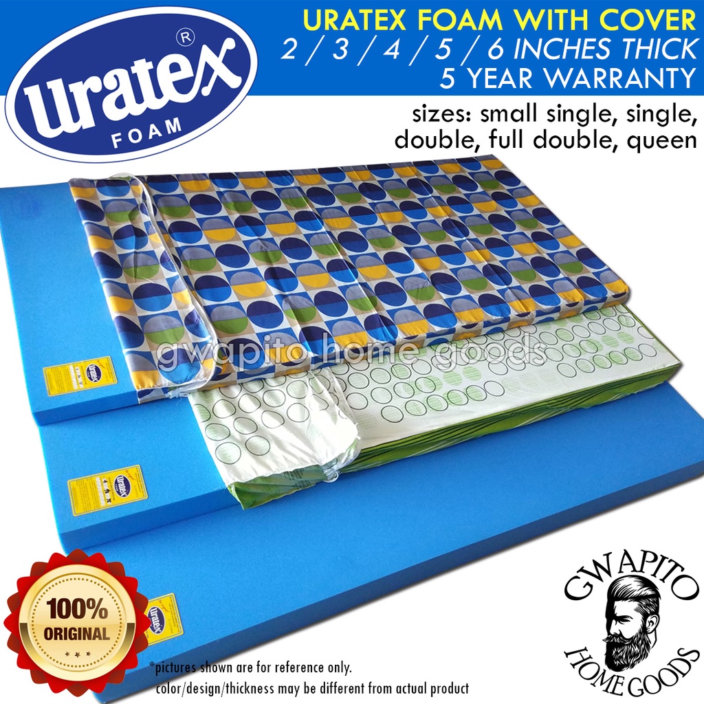 Uratex foam store sizes single