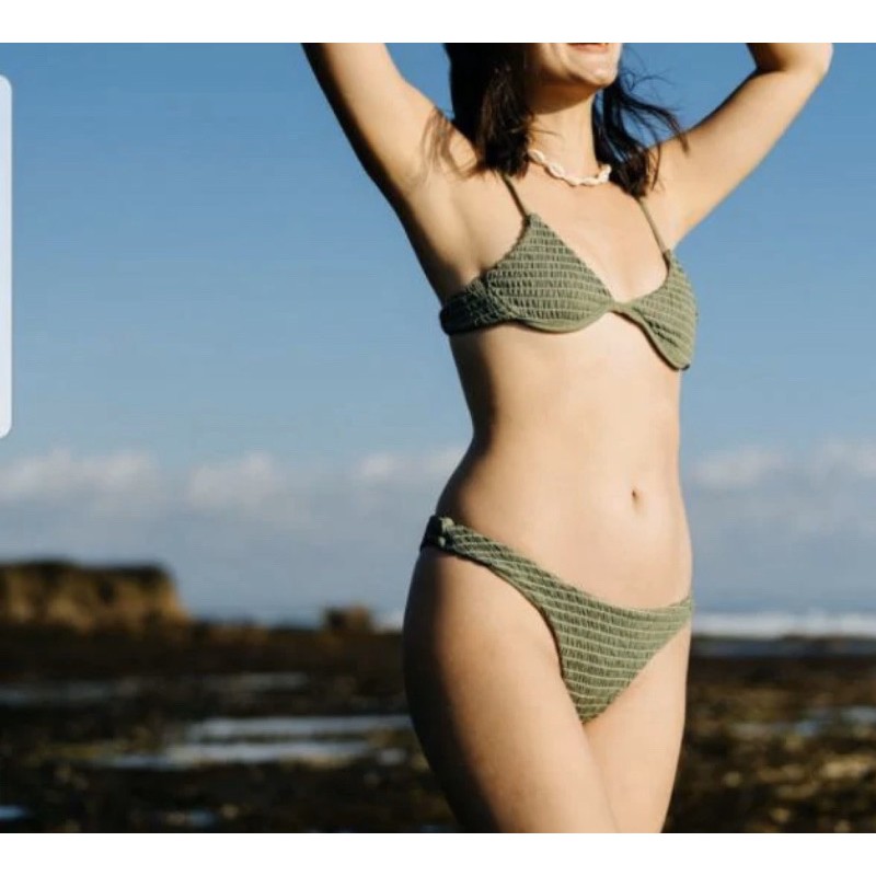 Zaful olive cheap green bikini