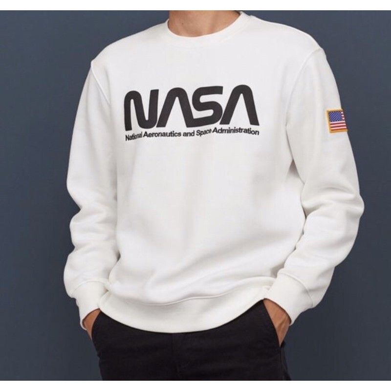 H and m nasa sweatshirt on sale