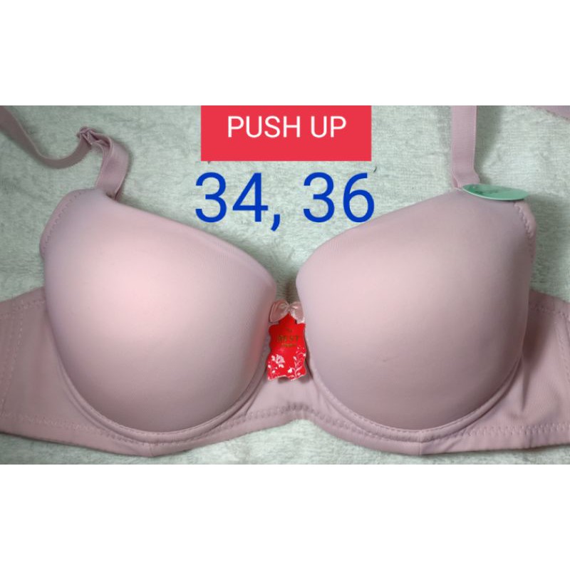 ON HAND PUSH UP WITH UNDERWIRE BRA SKINTONE AND PINK SIZE 34 AND 36 COD