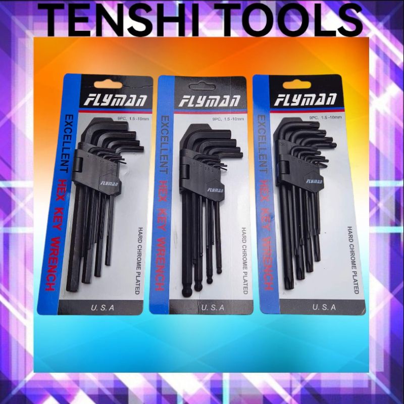Flyman allen wrench set long 1.5mm 10mm Flyman Original Tools