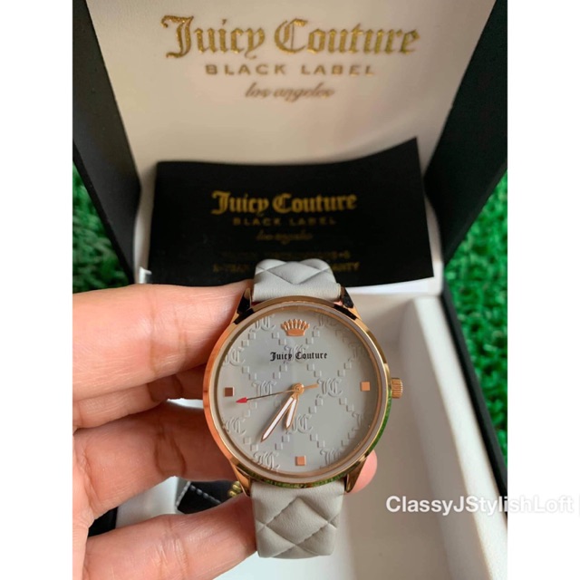 Juicy couture black discount label watch rose gold