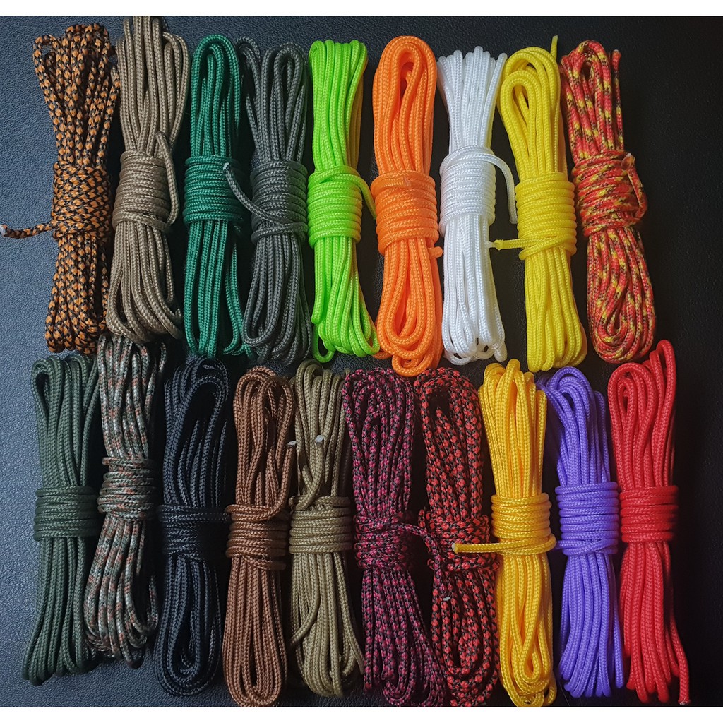 20 Feet Type II 275lbs Polypropylene Paracord 2mm Diameter