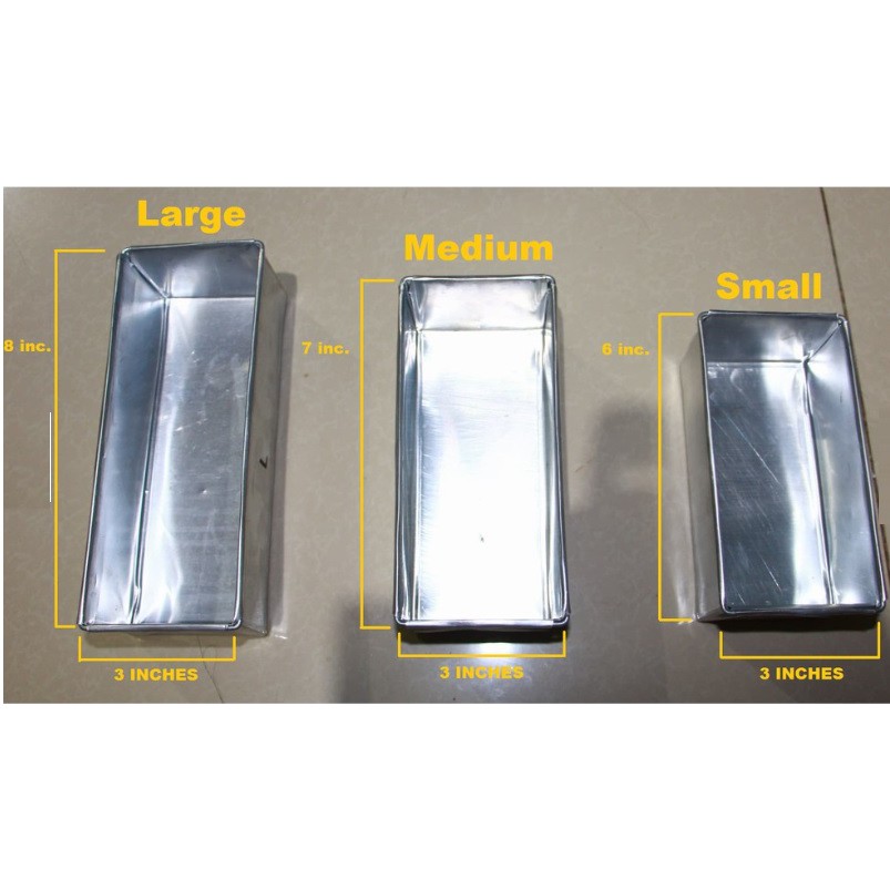 Aluminum Loaf Pans (Small, Medium and Large)