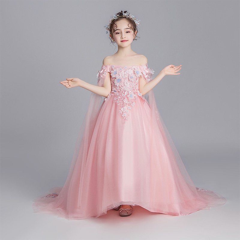 Kids pink outlet gown