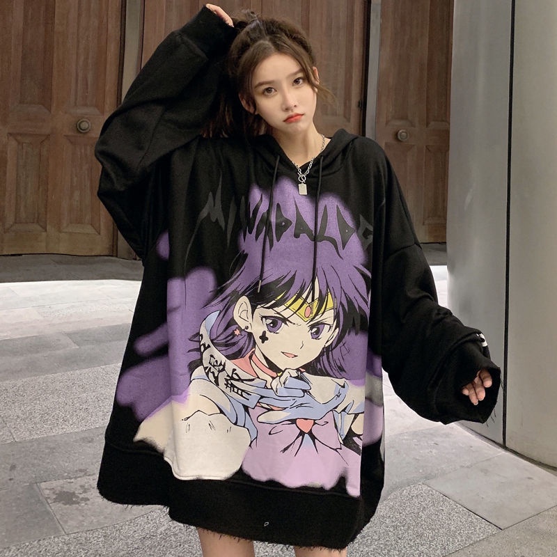 Girl 11 oversized outlet hoodie anime