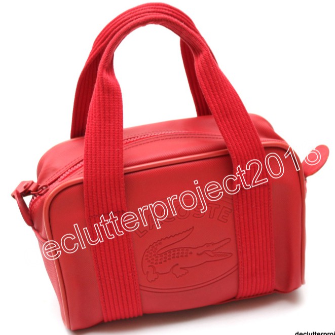 Red baggies lacoste hot sale