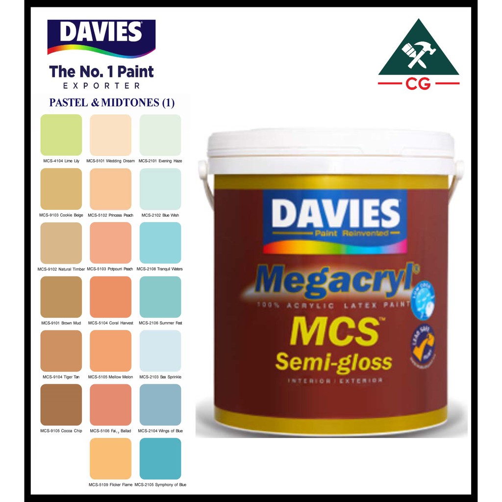 Interior davies deals paint color chart