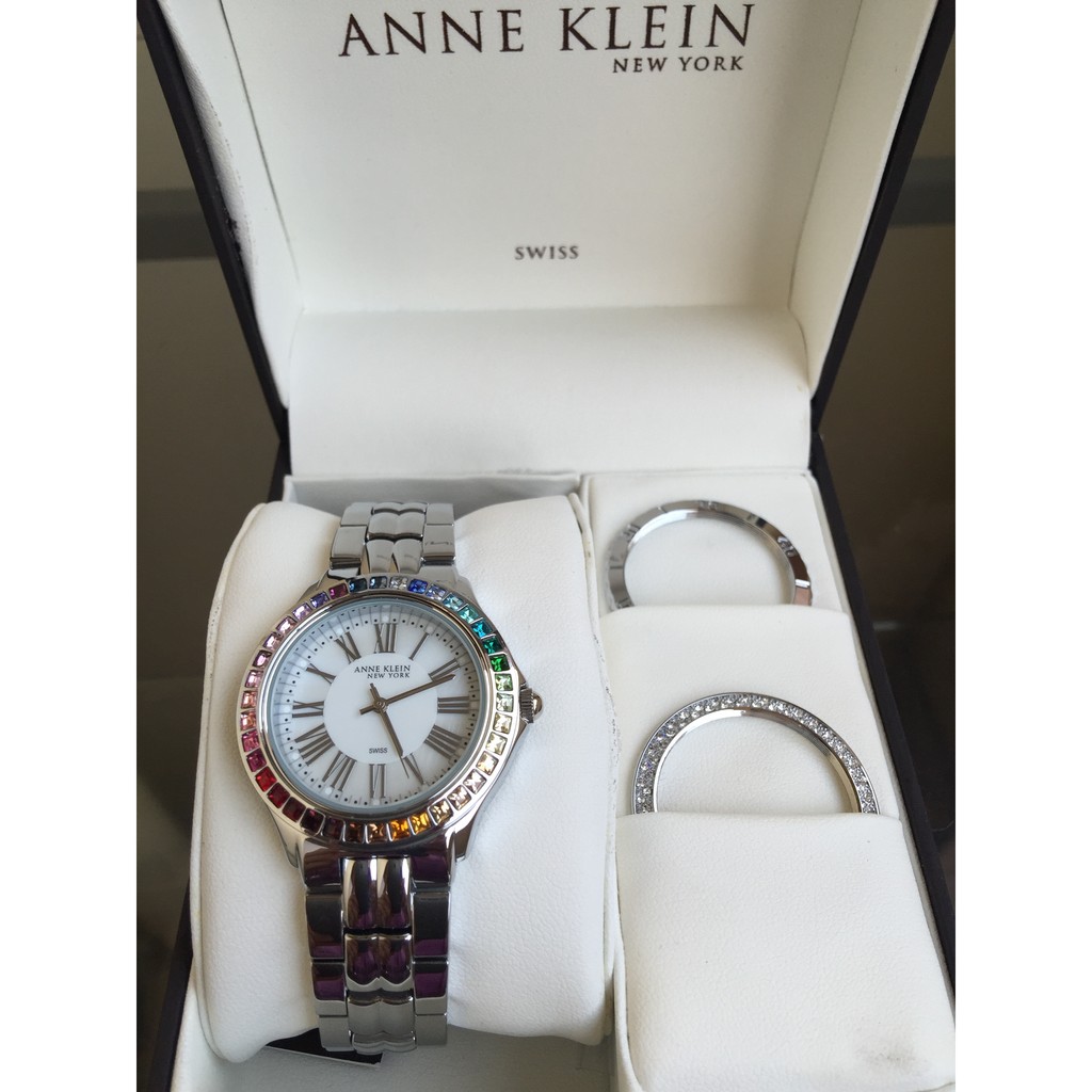 Anne klein hotsell interchangeable watch set