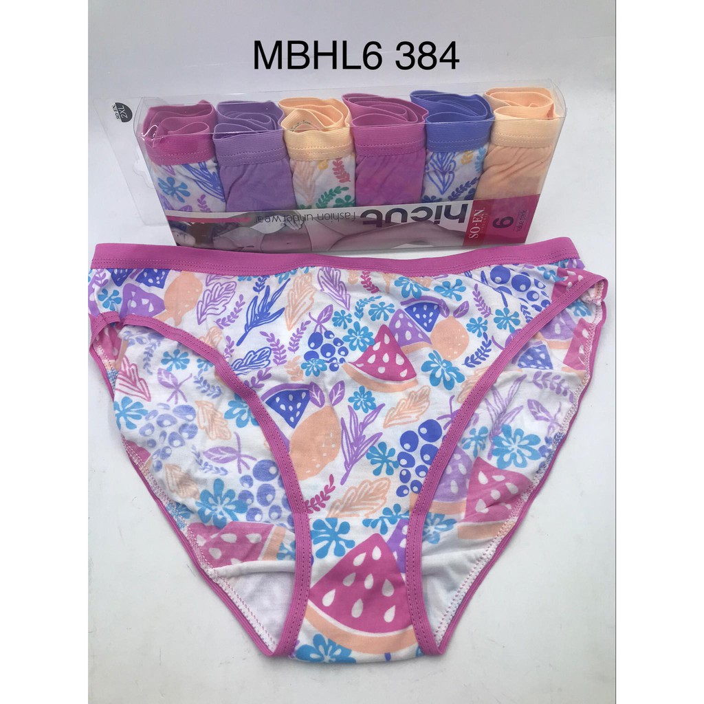 SOEN Original Panty HI-CUT 6 pieces MBHL6-344
