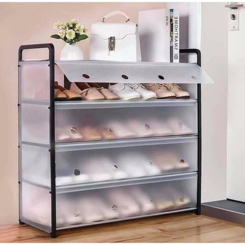 Ready Stock 4 Layer and 5 layer Cabinet Shoe Rack Shopee