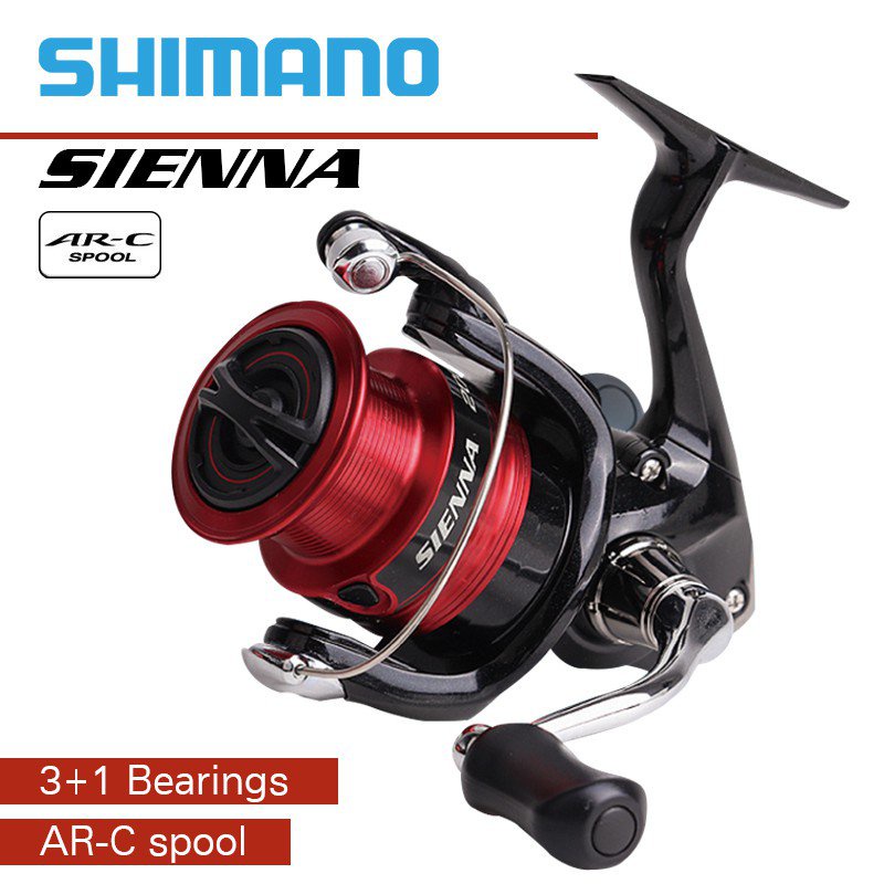 SHIMANO SIENNA spinning fishing reel 500/1000/2500/2500HG/C3000/4000 max  drag 4kg/8.5kg 3+1BB fishin