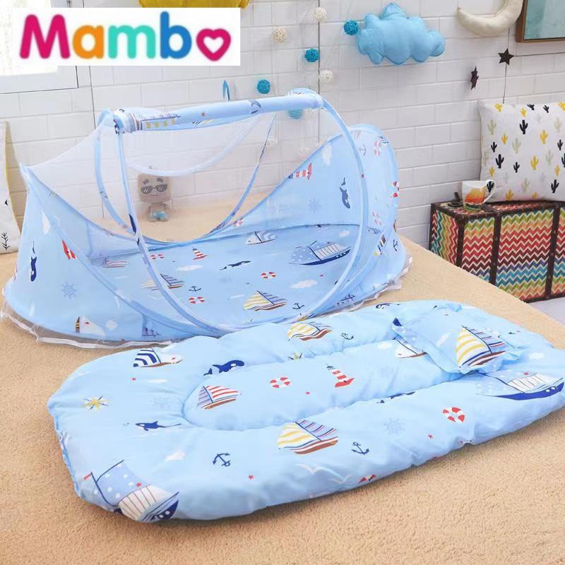 Newborn baby best sale bed with net