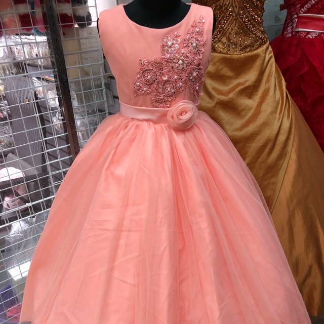 Peach gown for clearance kids