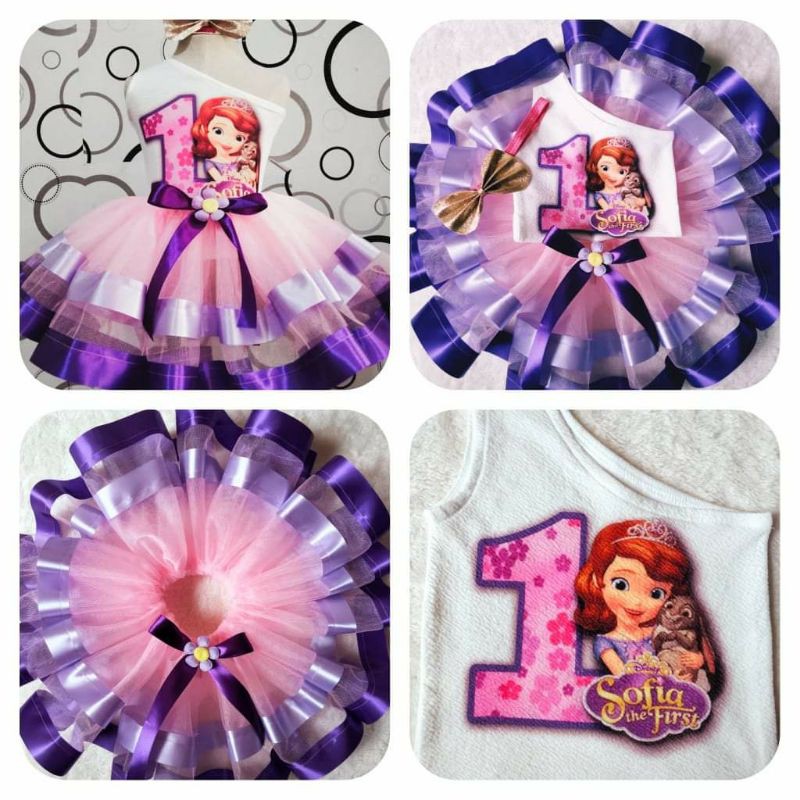 Sofia the first hot sale birthday party dress