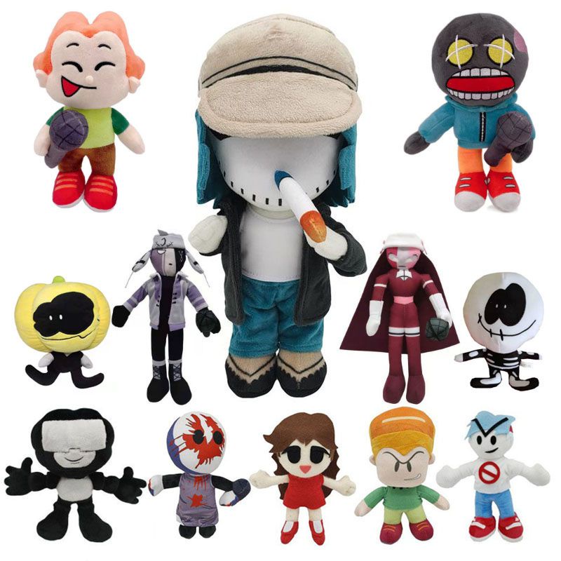 Friday Night Funkin Plush Toy Cute Spooky Month Skid Pump Stuffed Dolls  Children Gift 