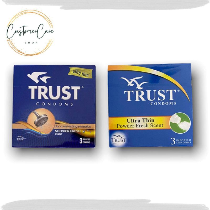 Trust Condom Ultra Thin Shower Fresh Powder Fresh 3 condoms