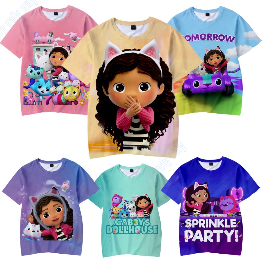 Gabby Dollhouse chats pleins | T-shirt enfant