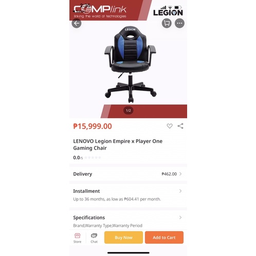 The empire x discount player one gaming chair