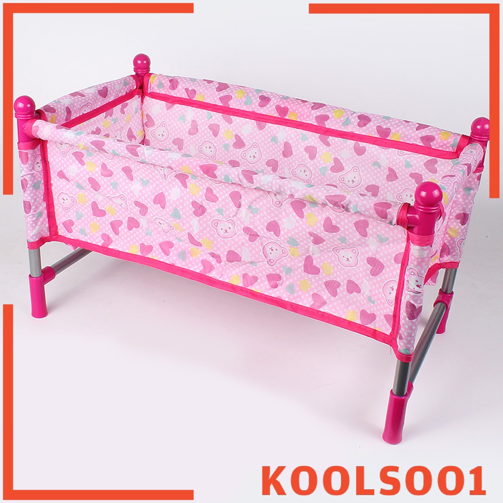 Baby doll store crib with storage