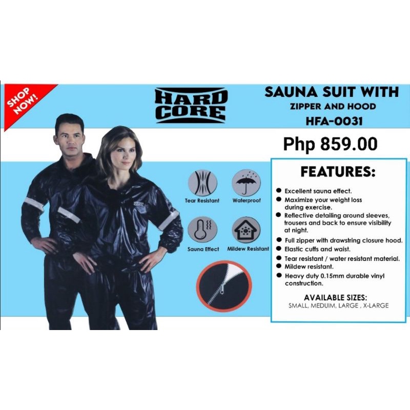 Title Sauna Suit with hood-Title Sauna Suit with hood