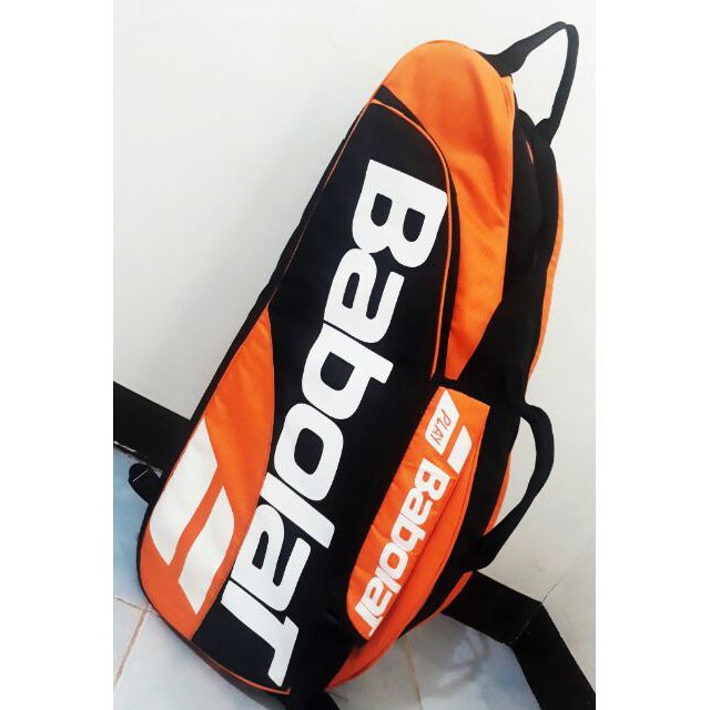 Babolat Tournament Tennis Bag Orange Black convertible to Back