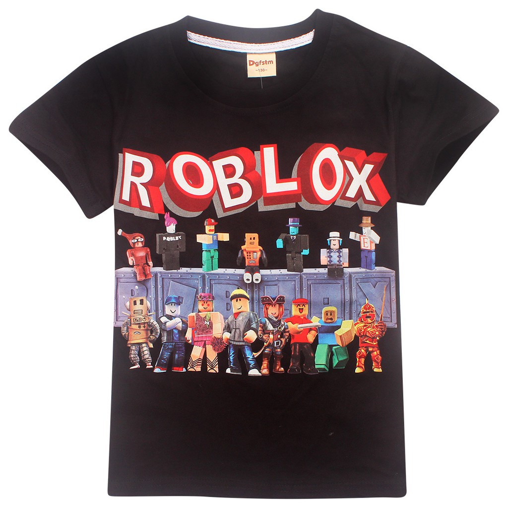 Roblox Short Sleeve T-shirt Kids Boy 3d Printed Tee Shirt Summer Casual Tops