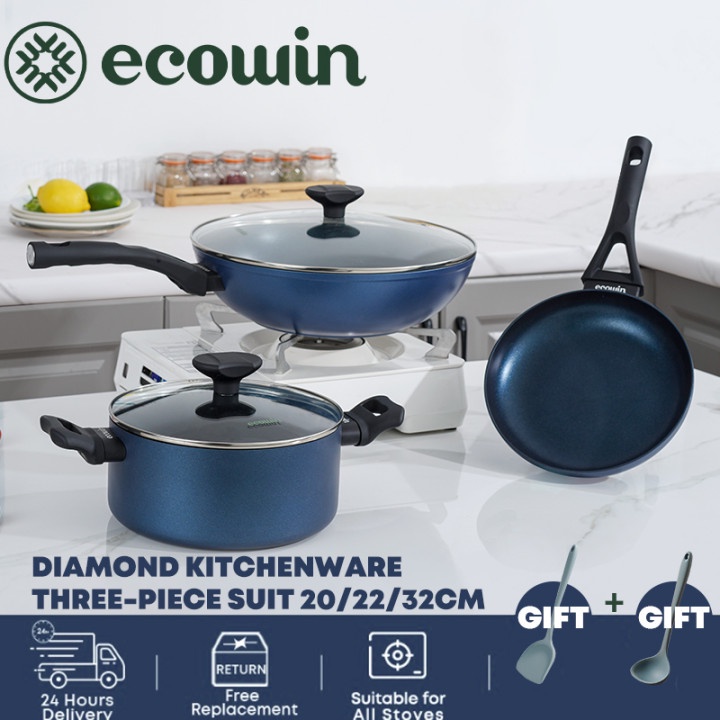 Ecowin Coconut Series Deep Wok Frying Pan – ecowinshop