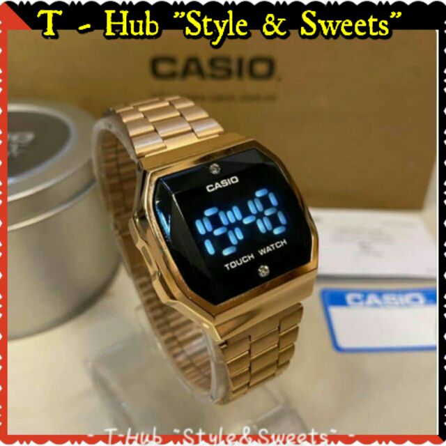 Casio black best sale touch watch