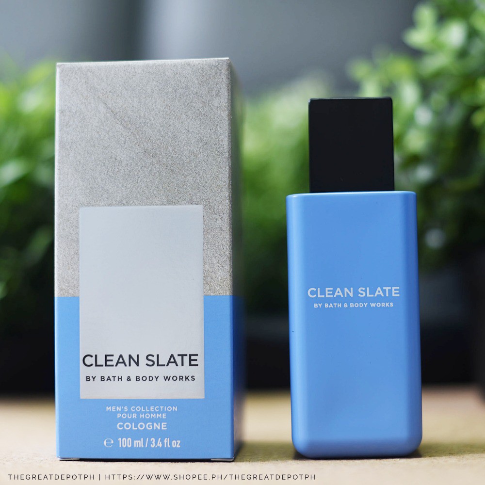 Bath and Body Works Men's Collection CLEAN SLATE For Men Cologne Spray 3.4  oz