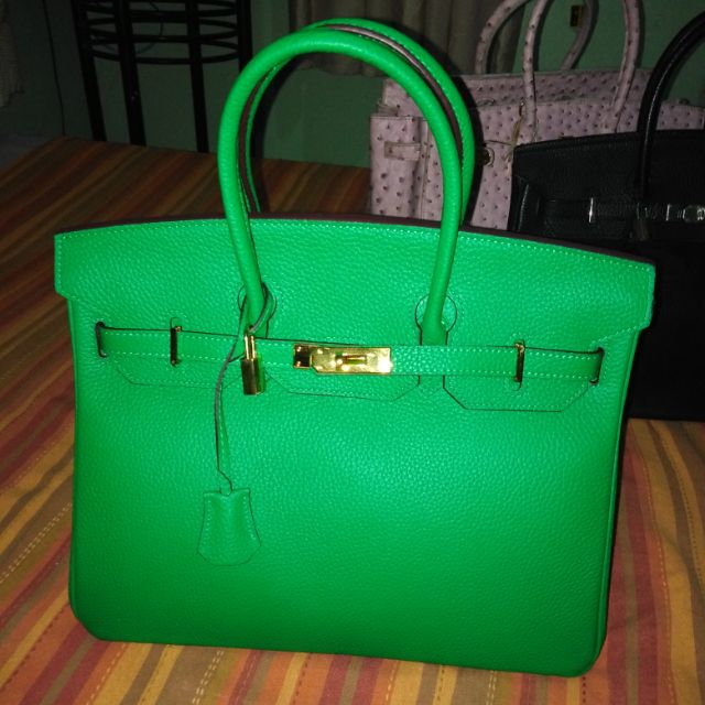 Top Grain Leather Inspired Birkin Handbag