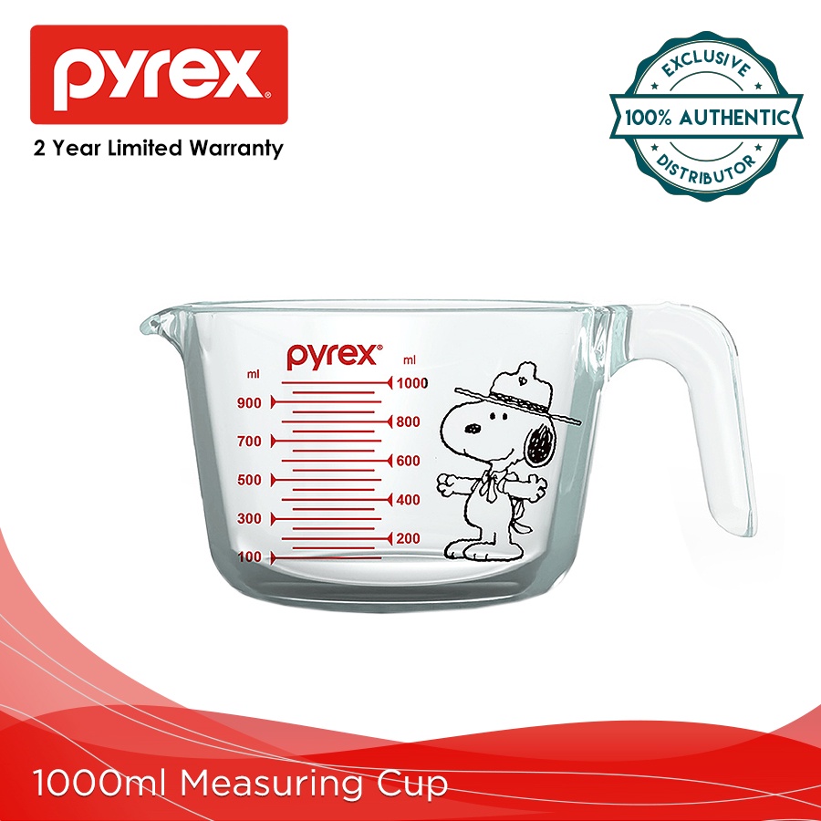 Peanuts x Pyrex Snoopy Glass Measuring Cup 1000 ml