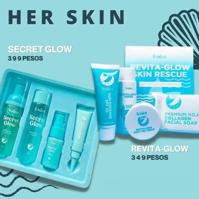 HERSKIN REVITA-GLOW SKIN RESCUE REJUVENATING SET AND SECRET