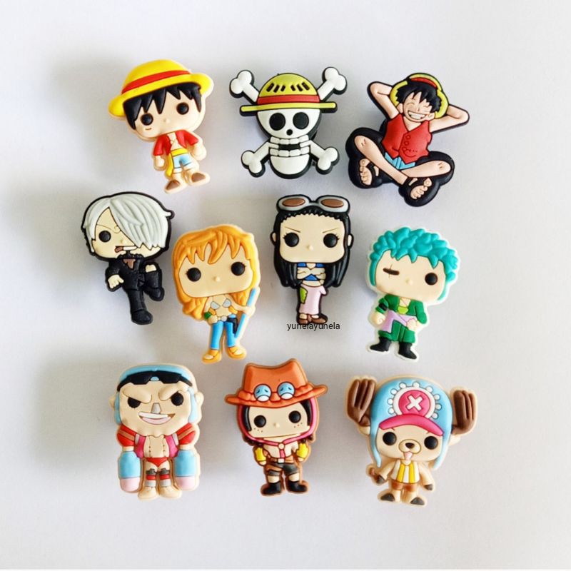 Shoe Charms One Piece Luffy jibbitz Clogs Pins Accessory