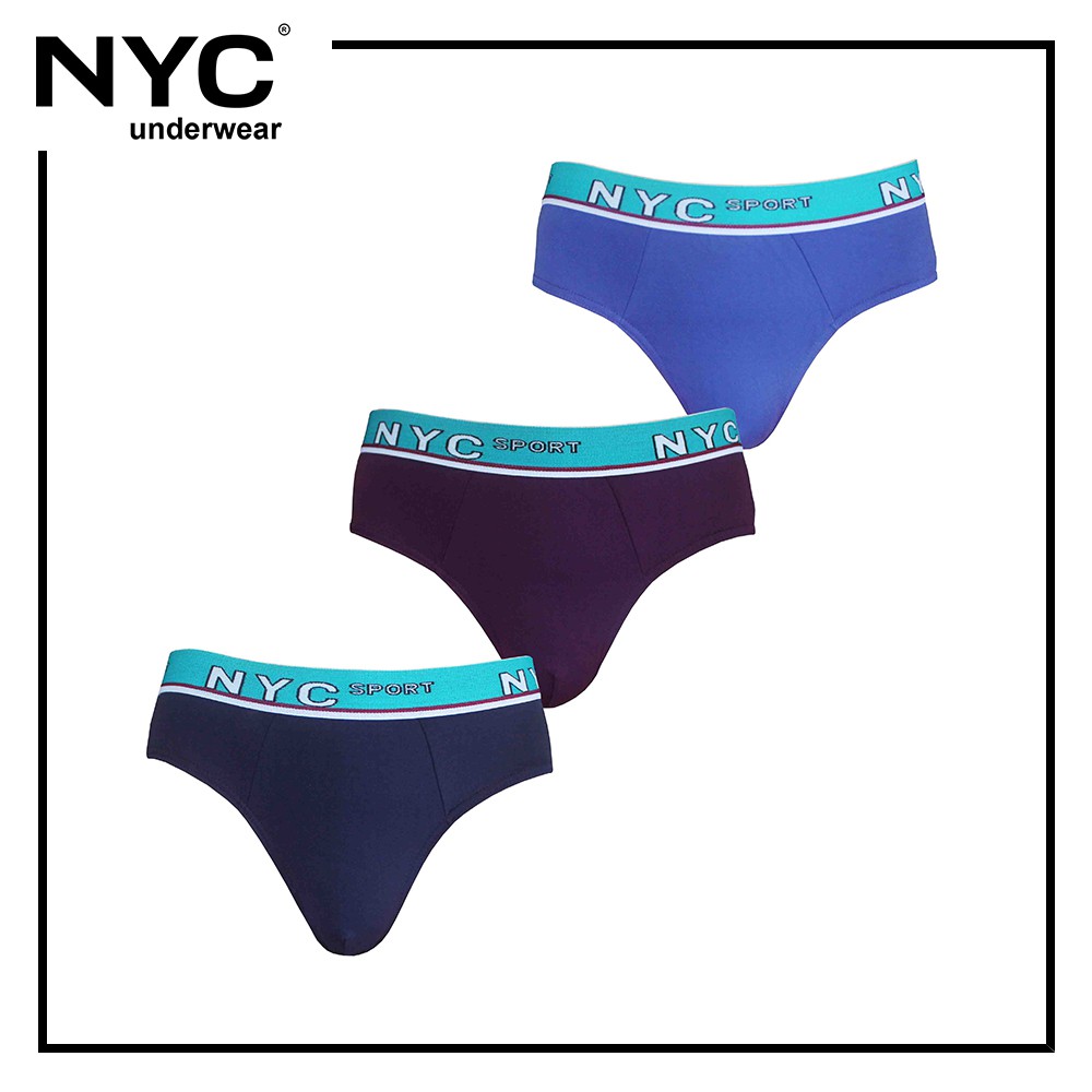 NYC Sport Outside Garter Brief Assorted 3 in 1 NM 07 Shopee