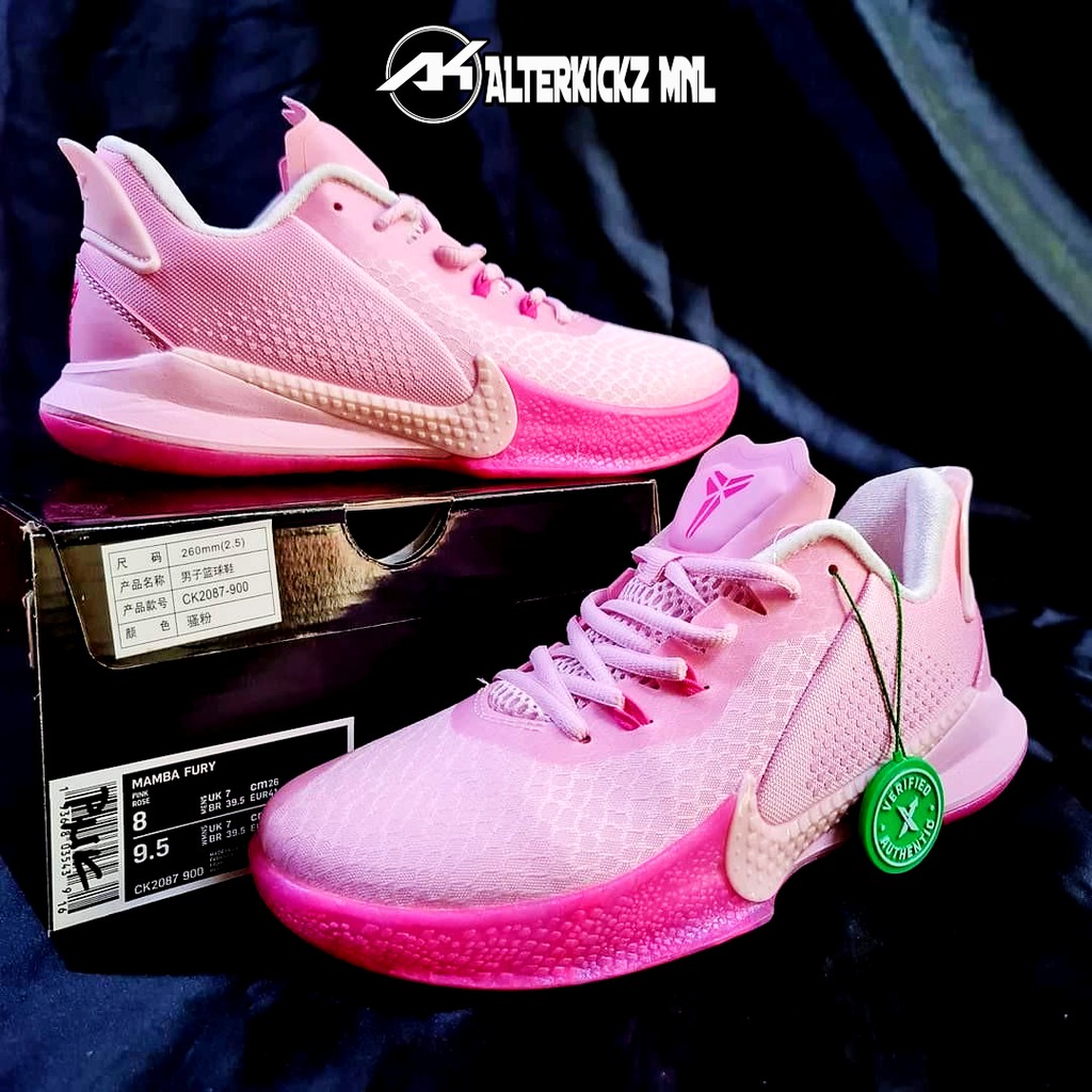 Pink kobe shop basketball shoes