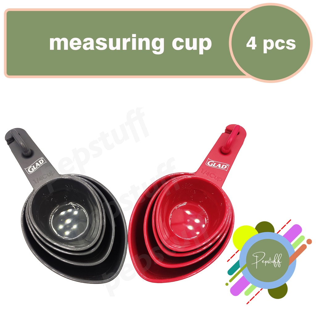 Glad Measuring Cups/Spoons, 4 Piece